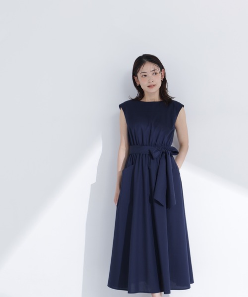 NATURAL BEAUTY BASIC(ナチュラルビューティーベーシック)の「【ちょうど、いい服】夏のお出かけ、るんるんワンピース(ワンピース・レディース・ブルー/パープル/ネイビー/モカ・P/S/LARGE/MEDIUM/SMALL)」の6枚目の写真