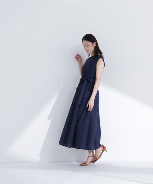 NATURAL BEAUTY BASIC(ナチュラルビューティーベーシック)の「【ちょうど、いい服】夏のお出かけ、るんるんワンピース(ワンピース・レディース・ブルー/パープル/ネイビー/モカ・P/S/LARGE/MEDIUM/SMALL)」の7枚目の写真