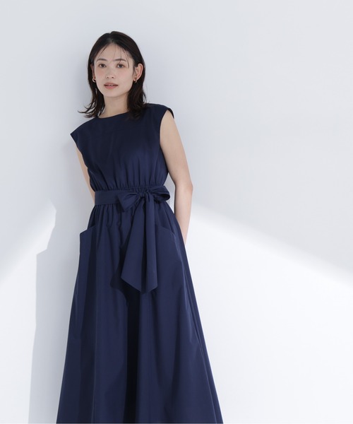 NATURAL BEAUTY BASIC(ナチュラルビューティーベーシック)の「【ちょうど、いい服】夏のお出かけ、るんるんワンピース(ワンピース・レディース・ブルー/パープル/ネイビー/モカ・P/S/LARGE/MEDIUM/SMALL)」の8枚目の写真