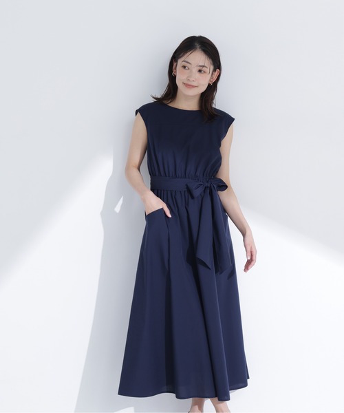 NATURAL BEAUTY BASIC(ナチュラルビューティーベーシック)の「【ちょうど、いい服】夏のお出かけ、るんるんワンピース(ワンピース・レディース・ブルー/パープル/ネイビー/モカ・P/S/LARGE/MEDIUM/SMALL)」の10枚目の写真