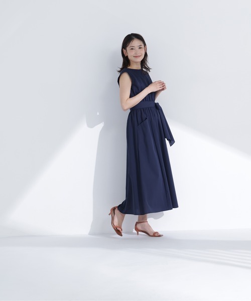NATURAL BEAUTY BASIC(ナチュラルビューティーベーシック)の「【ちょうど、いい服】夏のお出かけ、るんるんワンピース(ワンピース・レディース・ブルー/パープル/ネイビー/モカ・P/S/LARGE/MEDIUM/SMALL)」の11枚目の写真