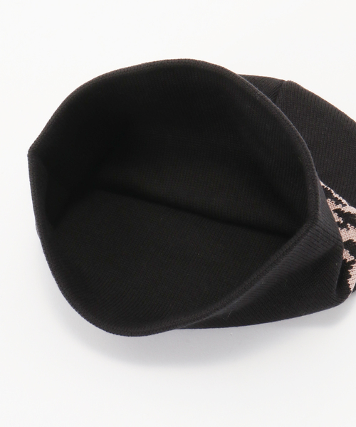 Carhartt WIP（カーハートダブリューアイピー）の「【CARHARTT WIP 】 CHEDDA WIP BEANIE（ニットキャップ/ビーニー・レディース・グリーン/ブラック・FREE）」の4枚目の写真