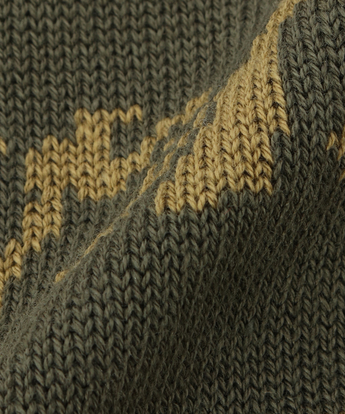 Carhartt WIP（カーハートダブリューアイピー）の「【CARHARTT WIP 】 CHEDDA WIP BEANIE（ニットキャップ/ビーニー・レディース・グリーン/ブラック・FREE）」の7枚目の写真