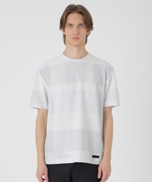 BLACK LABEL CRESTBRIDGE | 【BLACK lab.】ブリーズメッシュクレストブリッジチェックTシャツ(Tシャツ/カットソー)