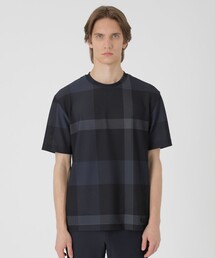 BLACK LABEL CRESTBRIDGE（ブラックレーベル・クレストブリッジ）の「【BLACK lab.】ブリーズメッシュクレストブリッジチェックTシャツ（Tシャツ/カットソー）」