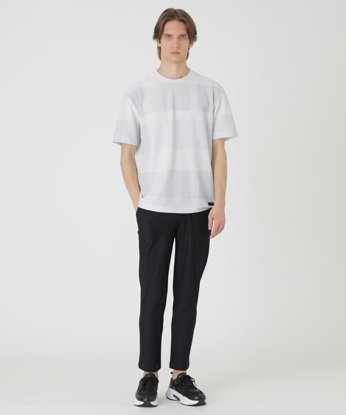BLACK lab.】ブリーズメッシュクレストブリッジチェックTシャツ（T