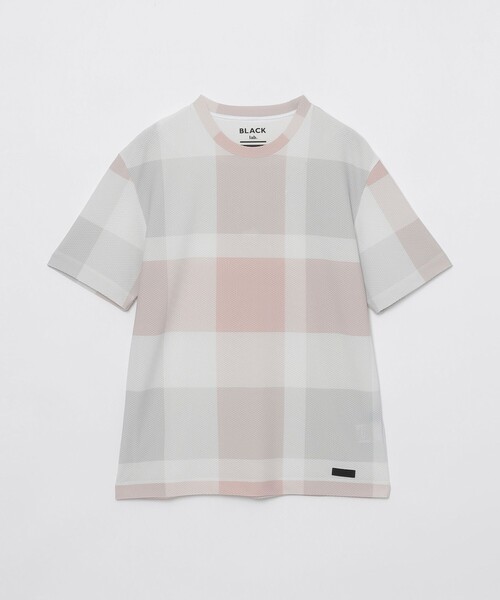 BLACK lab.】ブリーズメッシュクレストブリッジチェックTシャツ（T