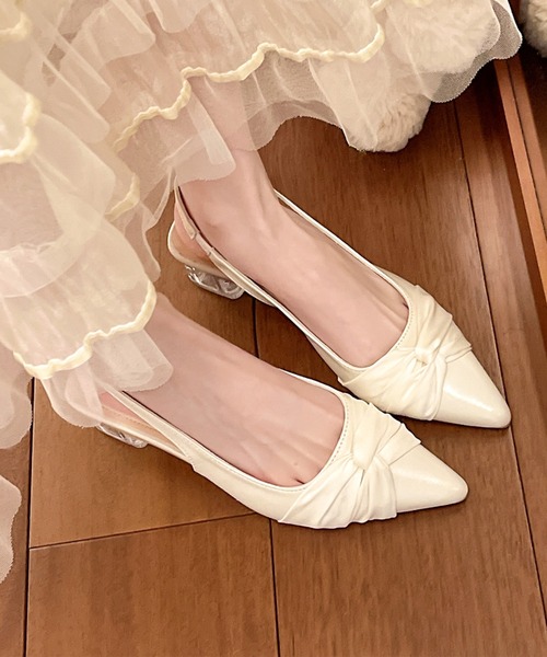 Lace Ladies(レースレディース)の「ツイスト リボン付き バック ストラップ サンダル(サンダル・レディース・シルバー/アイボリー/ブラック・25cm/24.5cm/24cm/23.5cm/23cm/22.5cm)」の14枚目の写真