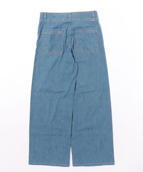 SOMETHING(サムシング)の「SOMETHING(サムシング)【レディース】サマーセミワイドパンツ(夏用/COOL/涼/抗菌/消臭/制菌)(デニムパンツ・レディース・ライトインディゴブルー・L/XS/S/M)」の15枚目の写真