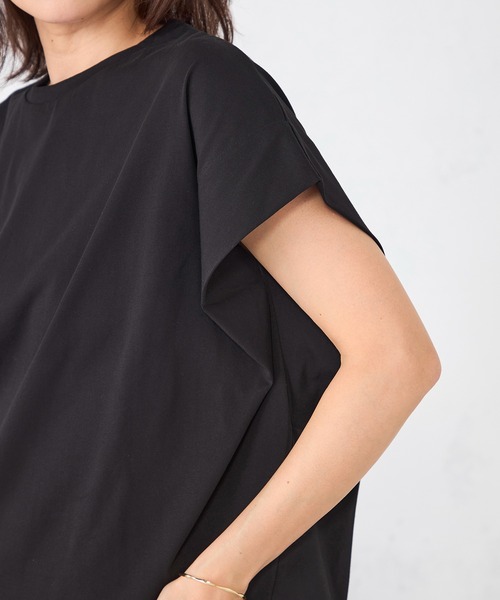 GALLORIA（ギャローリア）の「ゆるシルエットプルオーバー（Tシャツ/カットソー・レディース・ライトイエロー/オフホワイト/ブラック/カーキ・S/M/LL/L）」の9枚目の写真