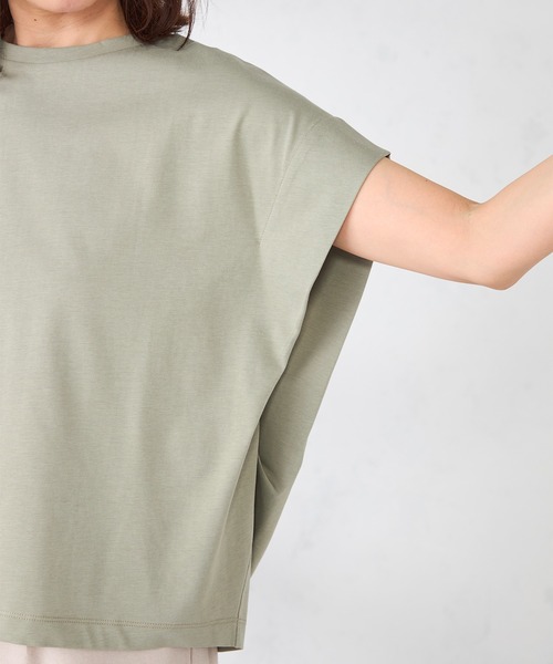GALLORIA（ギャローリア）の「ゆるシルエットプルオーバー（Tシャツ/カットソー・レディース・ライトイエロー/オフホワイト/ブラック/カーキ・S/M/LL/L）」の14枚目の写真