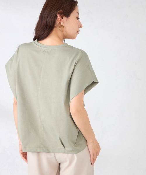 GALLORIA（ギャローリア）の「ゆるシルエットプルオーバー（Tシャツ/カットソー・レディース・ライトイエロー/オフホワイト/ブラック/カーキ・S/M/LL/L）」の15枚目の写真