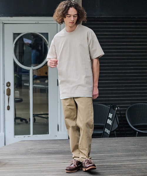 ragged mountain(ラギットマウンテン)の「【RAGGED MOUNTAIN/ラギットマウンテン】【背中で見せるバックプリント】BETHEL/べテル オーバーサイズT グラフィックTシャツ ルーズシルエット バックプリント アウトドア キャンプ(Tシャツ/カットソー・メンズ・ホワイト/ブラック/ベージュ/カーキ・MEDIUM/LARGE/X-LARGE)」の5枚目の写真