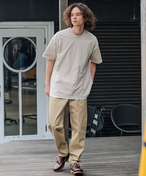 ragged mountain(ラギットマウンテン)の「【RAGGED MOUNTAIN/ラギットマウンテン】【背中で見せるバックプリント】BETHEL/べテル オーバーサイズT グラフィックTシャツ ルーズシルエット バックプリント アウトドア キャンプ(Tシャツ/カットソー・メンズ・ホワイト/ブラック/ベージュ/カーキ・MEDIUM/LARGE/X-LARGE)」の7枚目の写真