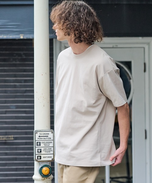 ragged mountain(ラギットマウンテン)の「【RAGGED MOUNTAIN/ラギットマウンテン】【背中で見せるバックプリント】BETHEL/べテル オーバーサイズT グラフィックTシャツ ルーズシルエット バックプリント アウトドア キャンプ(Tシャツ/カットソー・メンズ・ホワイト/ブラック/ベージュ/カーキ・MEDIUM/LARGE/X-LARGE)」の17枚目の写真