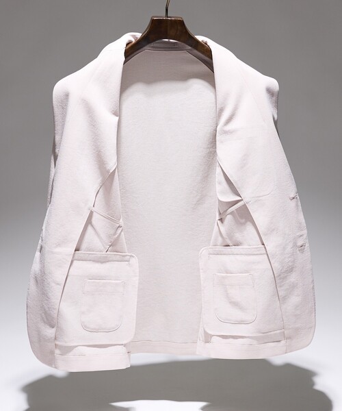 DESIGNWORKS(デザインワークス)の「【セットアップ対応】リネンライクジャケット / 速乾性 / 防シワ性 / 形態安定性 / 通気性(テーラードジャケット・メンズ・ベージュ/ネイビー/ストライプ・44/46/48/50/52)」の12枚目の写真