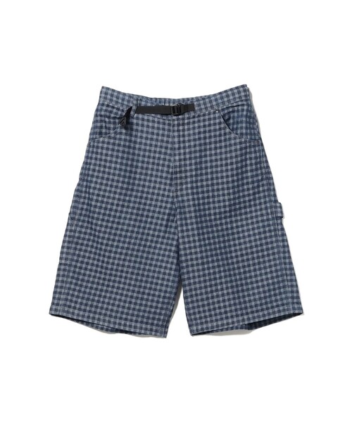BEAMS(ビームス)の「【別注】NULL TOKYO / CHECK DENIM SHORTS(その他パンツ・メンズ・ブルー系その他3/インディゴブルー・MEDIUM/SMALL)」の1枚目の写真