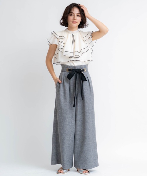 NOELA(ノエラ)の「デザインベルトワイドパンツ(その他パンツ・レディース・ベージュ/その他1・S/M)」の5枚目の写真