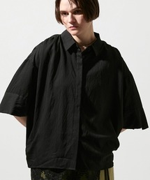 【M/L】【接触冷感】ギャザーショルダーシャツ