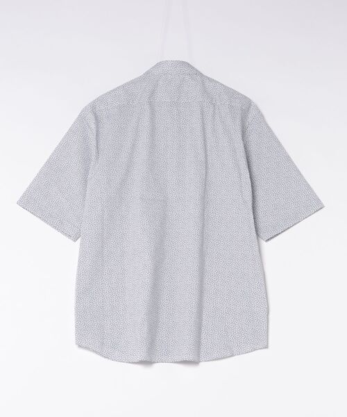 TAKA-Q(タカキュー)の「【ストレッチ コットンブレンド】タカキュー 綿混 ブロード 小花 ワイドカラー 半袖 シャツ(シャツ/ブラウス・メンズ・ライトグレー・X-LARGE/LARGE/MEDIUM)」の2枚目の写真