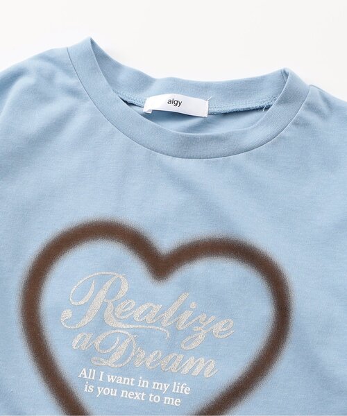 algy(アルジー)の「スプレーハートラメ半袖Tシャツ(Tシャツ/カットソー・キッズ・ピンク/オフホワイト/サックスブルー・130/140/150/160)」の15枚目の写真