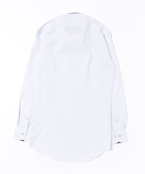TOKYO SHIRTS（トウキョウシャツ）の「【吸水速乾】【COFREX】形態安定ノンアイロン ボタンダウン 長袖ビジネスワイシャツ （大きいサイズ・長いサイズ）（ビジネスシャツ・メンズ・パープル・首回り39cm-裄丈88cm/首回り42cm-裄丈90cm/首回り47cm-裄丈86cm/首回り41cm-裄丈90cm/首回り43cm-裄丈90cm/首回り45cm-裄丈86cm/首回り45cm-裄丈90cm/首回り45cm-裄丈82cm/首回り47cm-裄丈90cm）」の7枚目の写真