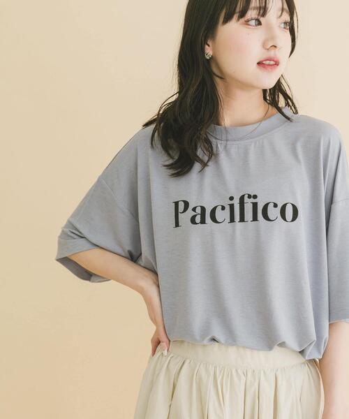 ITEMS URBANRESEARCH(アイテムズ アーバンリサーチ)の「ロゴプリントビッグTシャツ(Tシャツ/カットソー・レディース・ホワイト/ブラック/ブルー・FREE)」の3枚目の写真