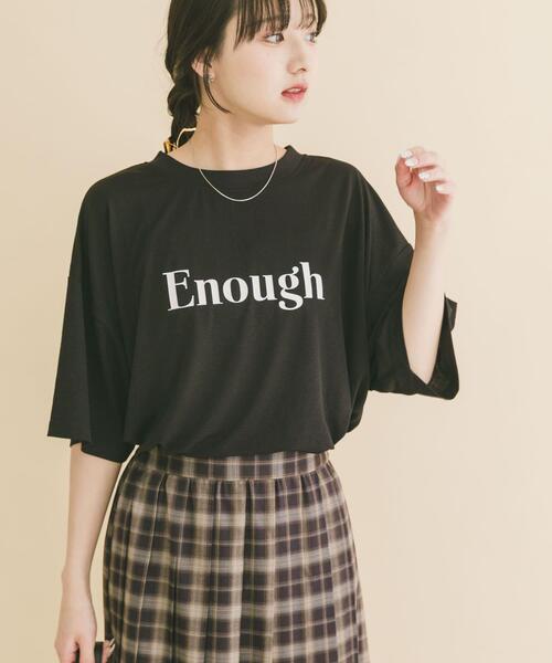 ITEMS URBANRESEARCH(アイテムズ アーバンリサーチ)の「ロゴプリントビッグTシャツ(Tシャツ/カットソー・レディース・ホワイト/ブラック/ブルー・FREE)」の2枚目の写真