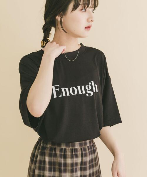 ITEMS URBANRESEARCH(アイテムズ アーバンリサーチ)の「ロゴプリントビッグTシャツ(Tシャツ/カットソー・レディース・ホワイト/ブラック/ブルー・FREE)」の10枚目の写真