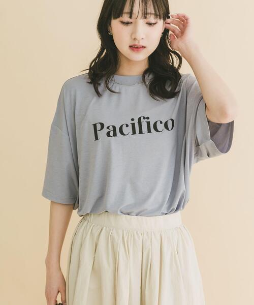 ITEMS URBANRESEARCH(アイテムズ アーバンリサーチ)の「ロゴプリントビッグTシャツ(Tシャツ/カットソー・レディース・ホワイト/ブラック/ブルー・FREE)」の16枚目の写真