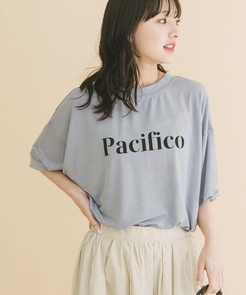 ITEMS URBANRESEARCH(アイテムズ アーバンリサーチ)の「ロゴプリントビッグTシャツ(Tシャツ/カットソー・レディース・ホワイト/ブラック/ブルー・FREE)」の17枚目の写真