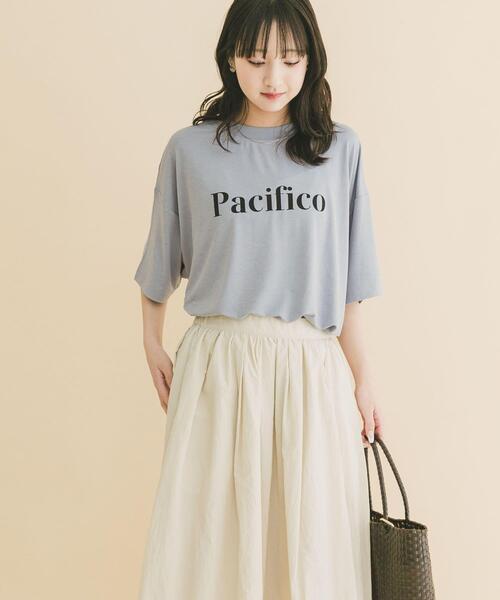 ITEMS URBANRESEARCH(アイテムズ アーバンリサーチ)の「ロゴプリントビッグTシャツ(Tシャツ/カットソー・レディース・ホワイト/ブラック/ブルー・FREE)」の18枚目の写真