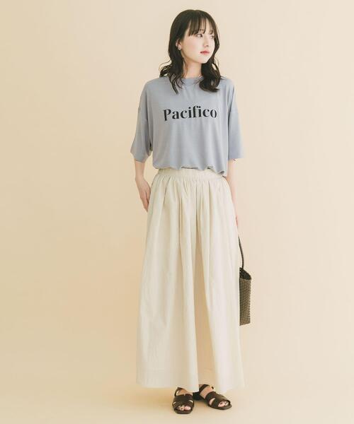 ITEMS URBANRESEARCH(アイテムズ アーバンリサーチ)の「ロゴプリントビッグTシャツ(Tシャツ/カットソー・レディース・ホワイト/ブラック/ブルー・FREE)」の20枚目の写真