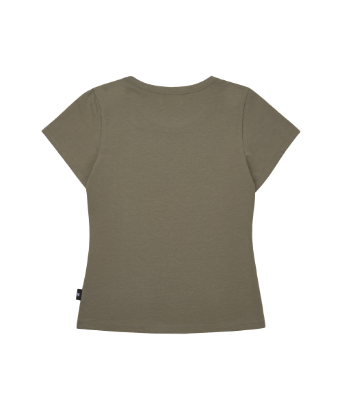 GILAARCHIVE（ギラアーカイブ）の「DANGER GIRL CROP T-SHIRTS_KHAKI（Tシャツ/カットソー・レディース・その他・FREE）」の6枚目の写真
