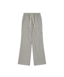 STRIPE BOOTSCUT BANDING PANTS, BROWN