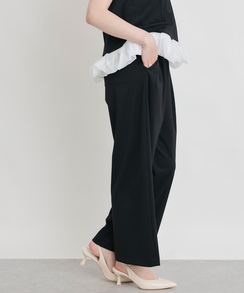 PICCIN PERLA（ピッチンペルラ）の「【セットアップ可能】ツータックワイドパンツ（その他パンツ・レディース・ブラック・M/S）」の13枚目の写真