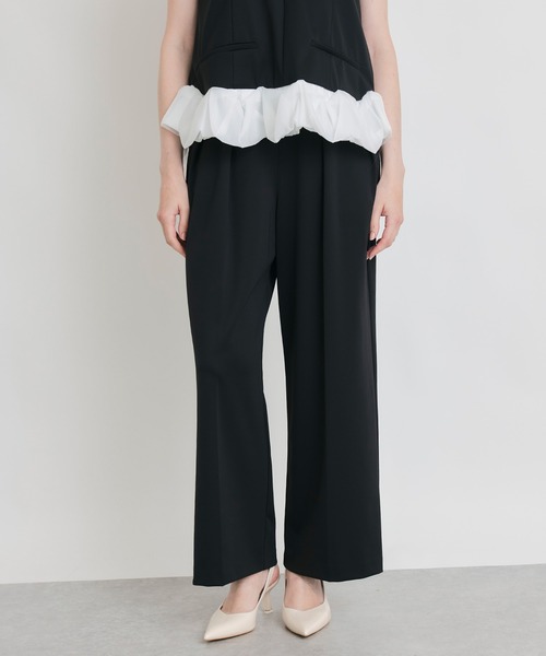 PICCIN PERLA（ピッチンペルラ）の「【セットアップ可能】ツータックワイドパンツ（その他パンツ・レディース・ブラック・M/S）」の14枚目の写真