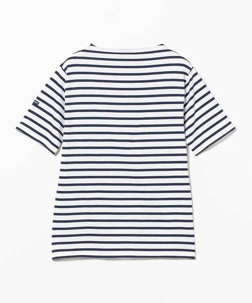 BEAMS F(ビームスエフ)の「SAINT JAMES / PIRIAC コットン ボートネック ボーダー Tシャツ(Tシャツ/カットソー・メンズ・オリーブ/ホワイト系その他3/チャコールグレー・5/6/4)」の11枚目の写真