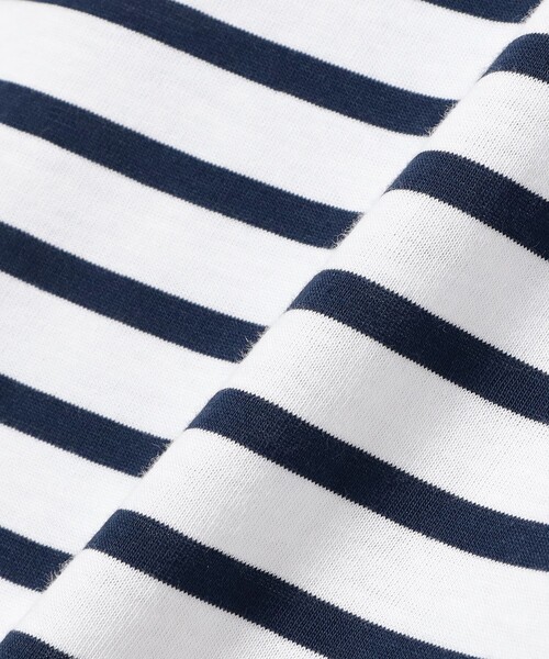 BEAMS F(ビームスエフ)の「SAINT JAMES / PIRIAC コットン ボートネック ボーダー Tシャツ(Tシャツ/カットソー・メンズ・オリーブ/ホワイト系その他3/チャコールグレー・5/6/4)」の12枚目の写真