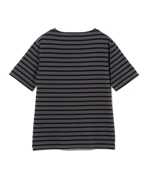 BEAMS F(ビームスエフ)の「SAINT JAMES / PIRIAC コットン ボートネック ボーダー Tシャツ(Tシャツ/カットソー・メンズ・オリーブ/ホワイト系その他3/チャコールグレー・5/6/4)」の14枚目の写真