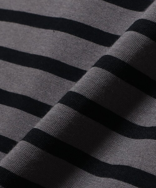 BEAMS F(ビームスエフ)の「SAINT JAMES / PIRIAC コットン ボートネック ボーダー Tシャツ(Tシャツ/カットソー・メンズ・オリーブ/ホワイト系その他3/チャコールグレー・5/6/4)」の15枚目の写真