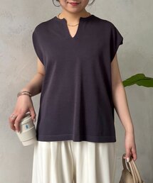 Jena espace merveilleux | キーネックフレンチニット(ニット/セーター)