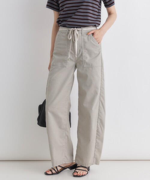 SOMETHING(サムシング)の「SOMETHING(サムシング)サマーベイカーカーブパンツ(その他パンツ・レディース・ベージュ・XS/S/M/L)」の22枚目の写真