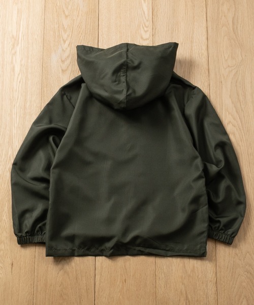 GERRY(ジェリー)の「【30】〔GERRY/ジェリー〕 タフタ フードジャケット 撥水/防花粉(ナイロンジャケット・キッズ・カーキ/ブラック/グレー/ブルー・160/150/140/130)」の17枚目の写真