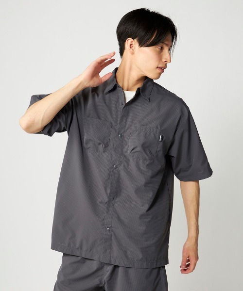 Ocean Pacific(オーシャンパシフィック)の「【OP:オーピー】【Dot Air】ドットエア素材シャツ アウトドア フェス 普段着(シャツ/ブラウス・メンズ・ホワイト/チャコールグレー/ブラック/ベージュ・MEDIUM/LARGE/X-LARGE)」の3枚目の写真