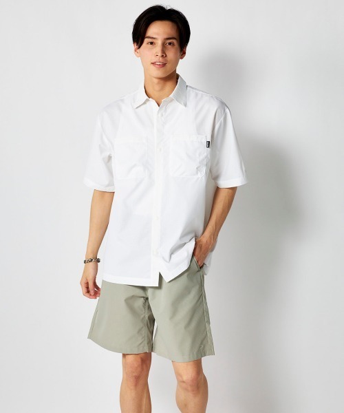 Ocean Pacific(オーシャンパシフィック)の「【OP:オーピー】【Dot Air】ドットエア素材シャツ アウトドア フェス 普段着(シャツ/ブラウス・メンズ・ホワイト/チャコールグレー/ブラック/ベージュ・MEDIUM/LARGE/X-LARGE)」の7枚目の写真