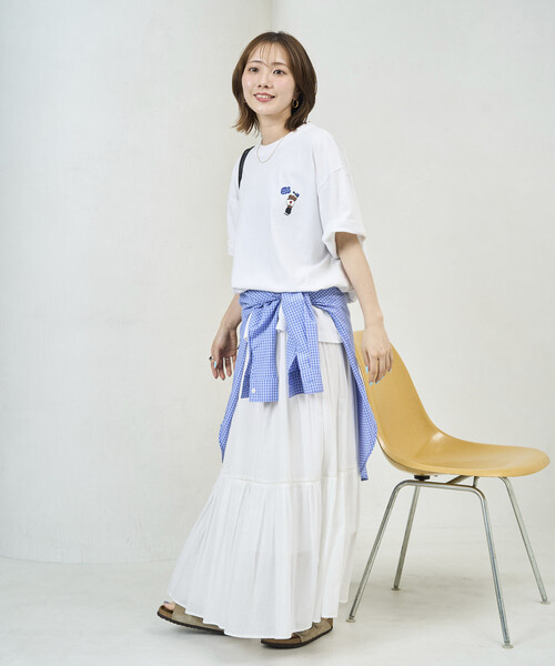kaoyorinakami(カオヨリナカミ)の「kaoyorinakami × FREAK'S STORE/カオヨリナカミ 別注 ランダムベア Tee(Tシャツ/カットソー・メンズ・ネイビー/オフホワイト/チャコールグレー・SMALL/LARGE/MEDIUM)」の4枚目の写真