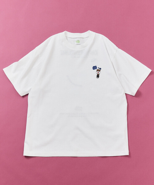 kaoyorinakami(カオヨリナカミ)の「kaoyorinakami × FREAK'S STORE/カオヨリナカミ 別注 ランダムベア Tee(Tシャツ/カットソー・メンズ・ネイビー/オフホワイト/チャコールグレー・SMALL/LARGE/MEDIUM)」の5枚目の写真