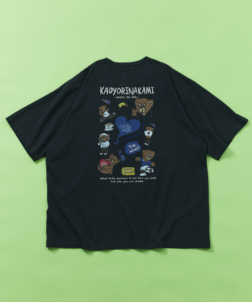 kaoyorinakami(カオヨリナカミ)の「kaoyorinakami × FREAK'S STORE/カオヨリナカミ 別注 ランダムベア Tee(Tシャツ/カットソー・メンズ・ネイビー/オフホワイト/チャコールグレー・SMALL/LARGE/MEDIUM)」の21枚目の写真