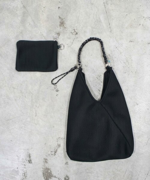 BIRTHDAY BAR（バースデイバー）の「PARACOPD HANDLE MESH TOTE（トートバッグ・レディース・ブラック/ライトグレー・0）」の2枚目の写真